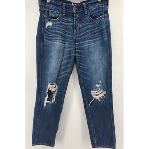 Vintage Hollister Boyfriend Jeans Womens Size 7 Blue Denim Distressed‎ W28